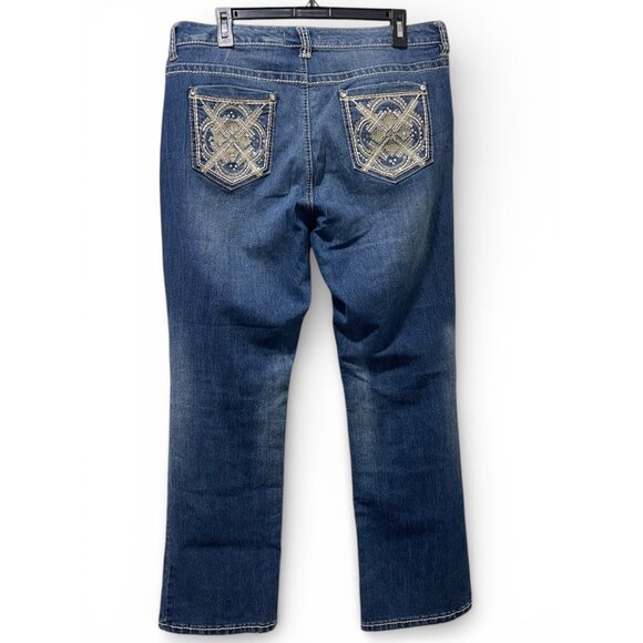 Nine West Vintage America Jeans Womens 14/32 Blue Stretch Denim - Picture 2 of 15